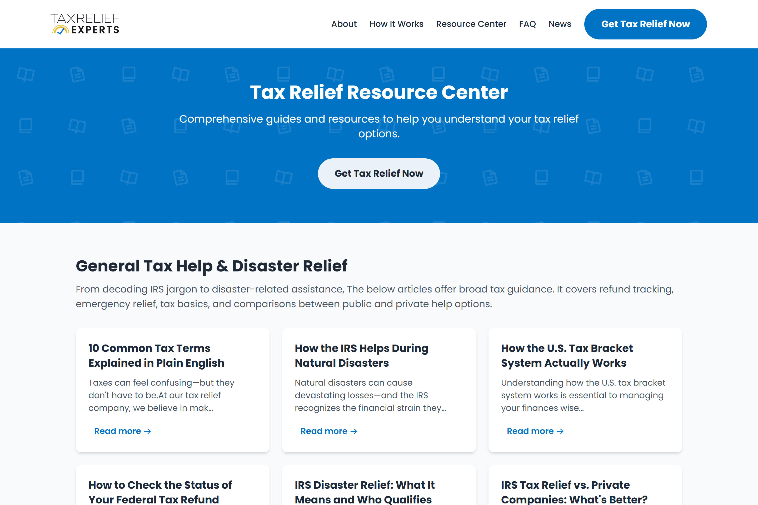 Tax Relief Experts content hub.